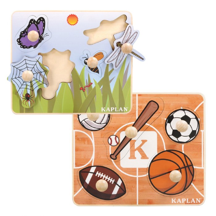 Alternate Image #1 of Kaplan Jumbo Knob Puzzles - Set of 7
