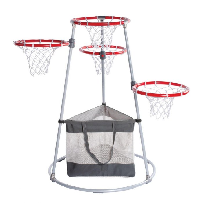 Primary Image of 4-Hoop Basketball Play Set with Storage Bag