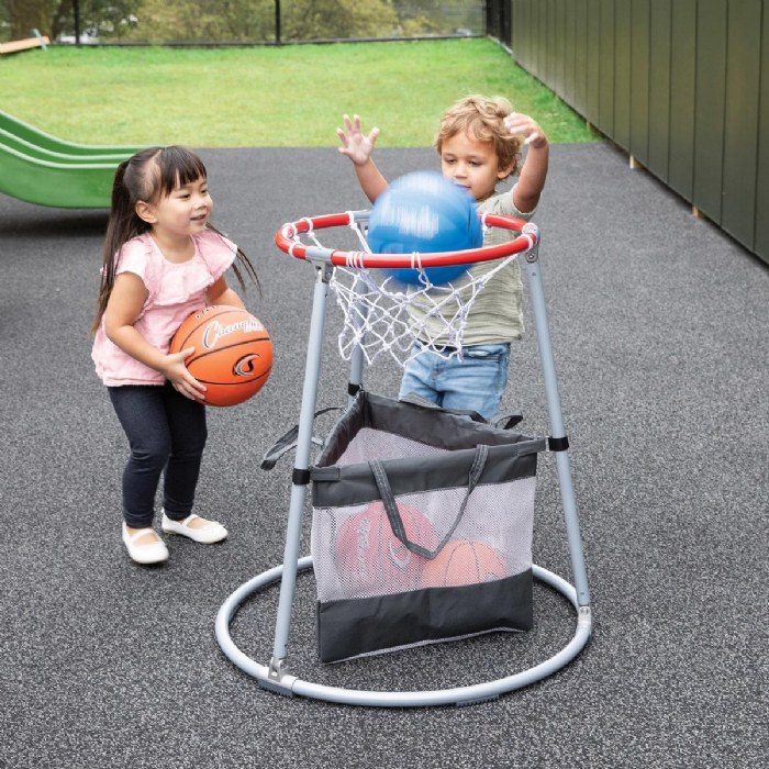 Alternate Image #1 of Toddler Basketball Hoop with Storage Bag