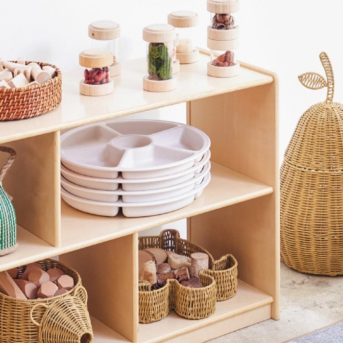 Alternate Image #1 of Loose Parts Sorting Trays - Set of 4 - White