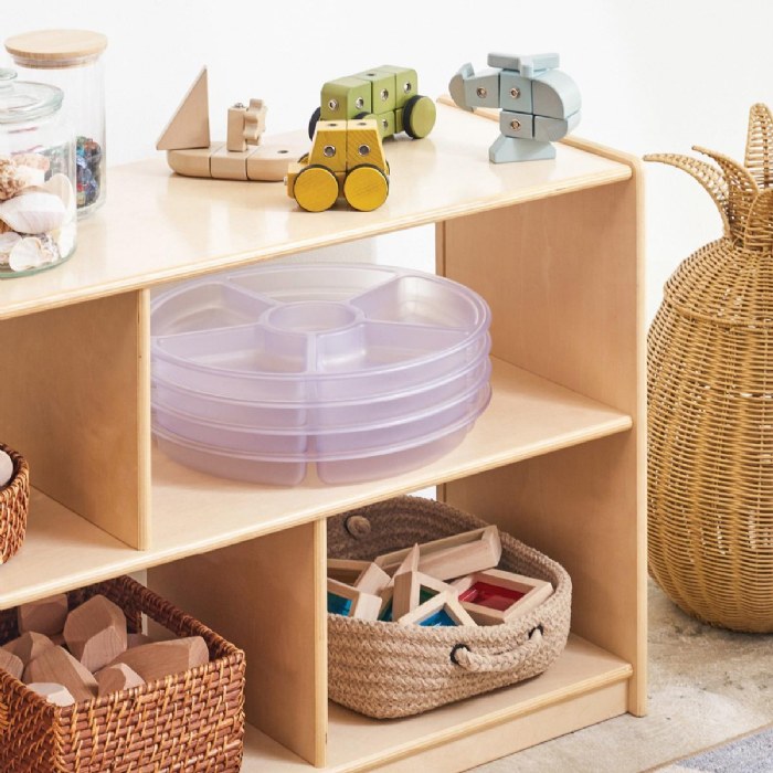 Alternate Image #1 of Loose Parts Sorting Trays - Set of 4 - Clear