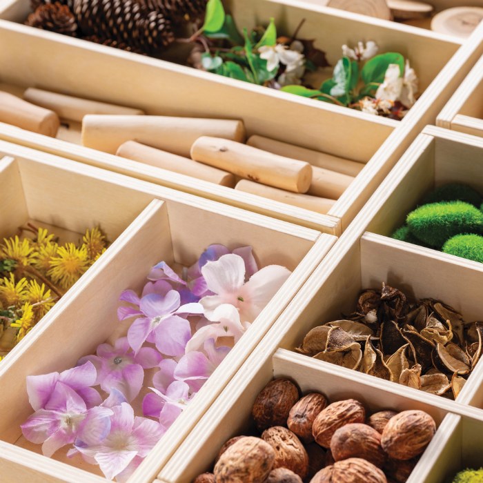 Alternate Image #1 of Loose Parts Stacking Wooden Trays - 4 Pieces