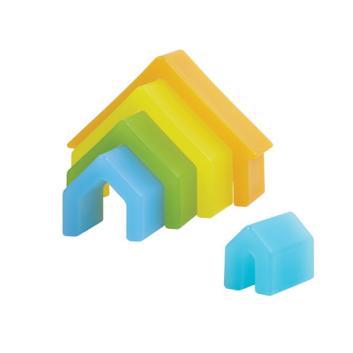 Alternate Image #1 of Discovery Stackers - Natural House - 5 Pieces