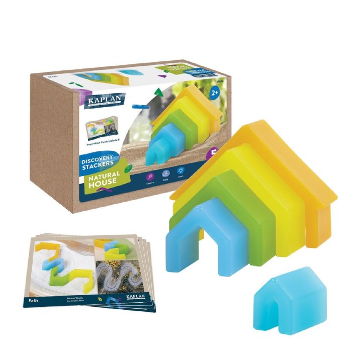Primary Image of Discovery Stackers - Natural House - 5 Pieces