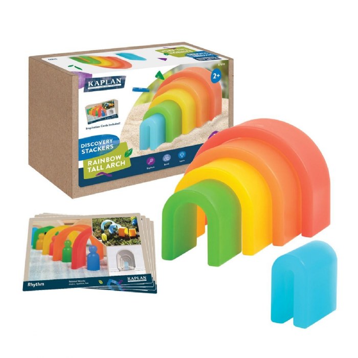 Primary Image of Discovery Stackers - Rainbow Tall Arch - 5 Pieces