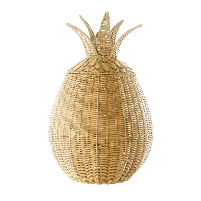 Primary Image of Pineapple Washable Wicker Floor Basket