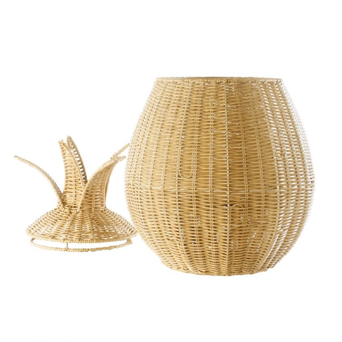 Alternate Image #1 of Pineapple Washable Wicker Floor Basket