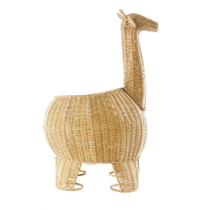 Alternate Image #1 of Giraffe Washable Wicker Floor Basket