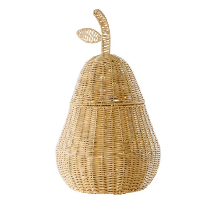 Primary Image of Pear Washable Wicker Floor Basket