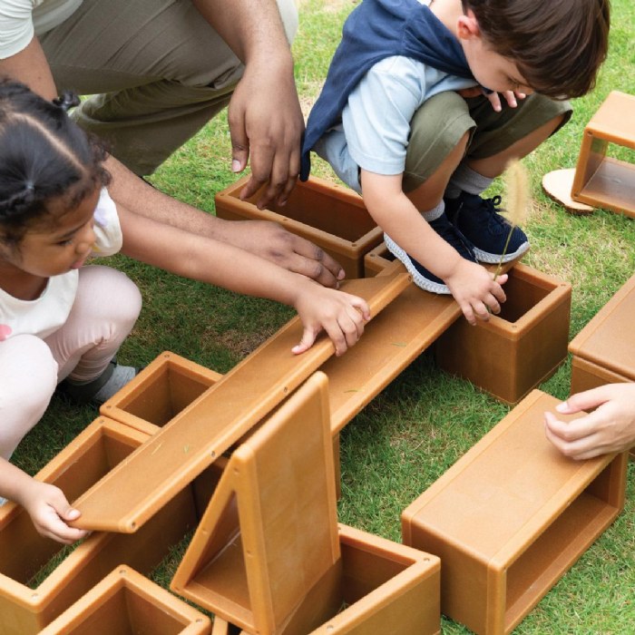 Alternate Image #1 of All-Weather Hollow Blocks - 22 Pieces