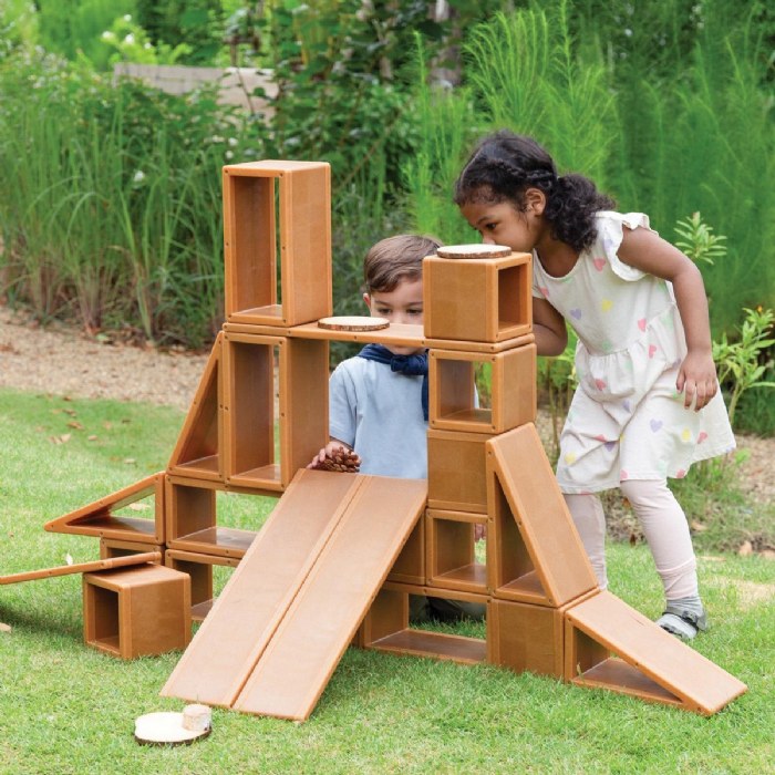 Alternate Image #1 of All-Weather Hollow Blocks - 22 Pieces