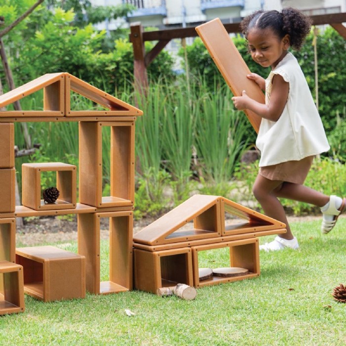 Alternate Image #1 of All-Weather Hollow Blocks - 22 Pieces