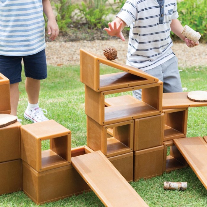 Alternate Image #1 of All-Weather Hollow Blocks - 22 Pieces