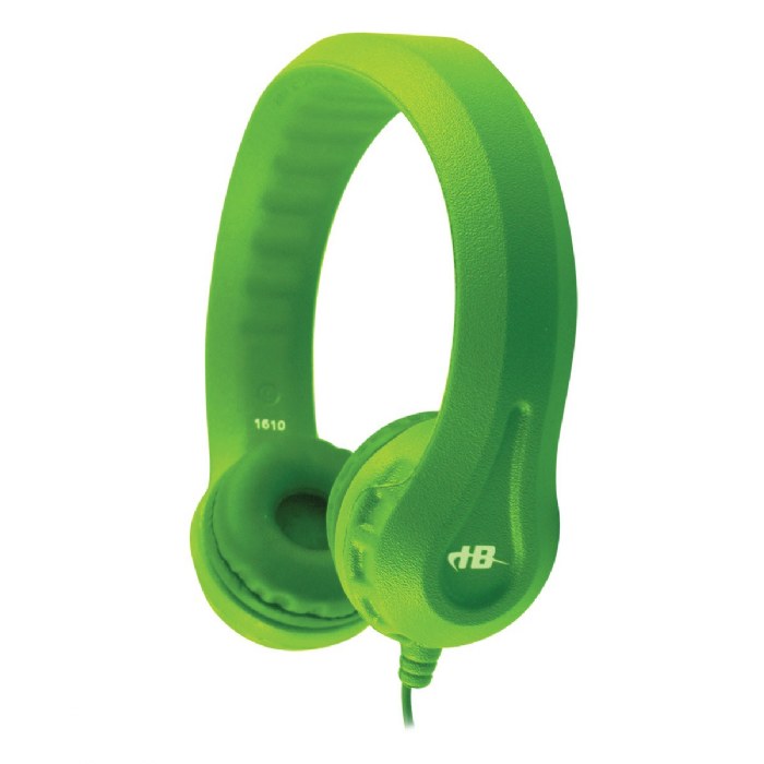 Primary Image of Flex-Phone Single Construction Foam Headphones, Green