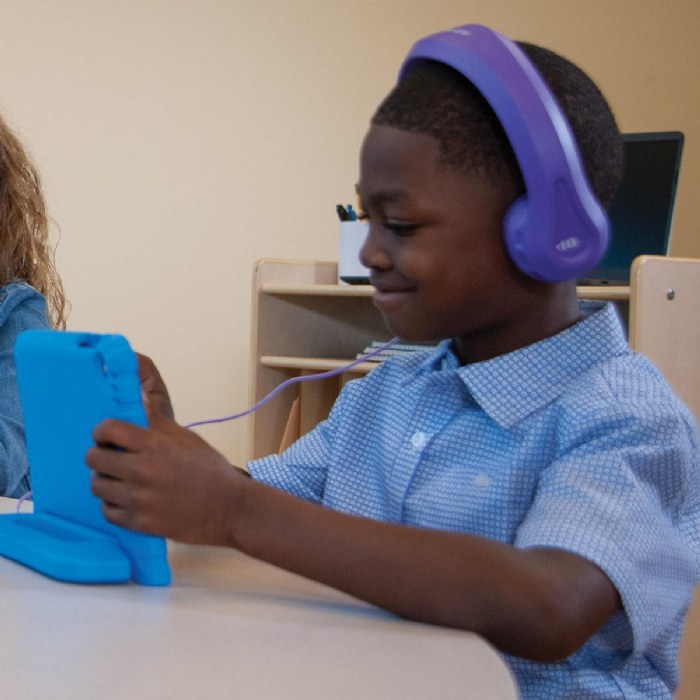 Alternate Image #1 of Flex Phone&trade; Single Construction Foam Headphones, Purple