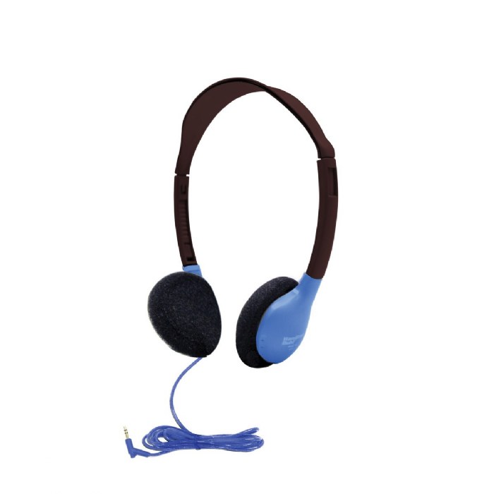 Alternate Image #1 of Multi Pack Deluxe Foam - 24 Personal Headphones in Blue with Carry Case