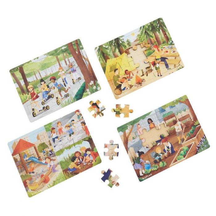 Alternate Image #1 of Big Puzzle Set with Metal Rack - Set of 24