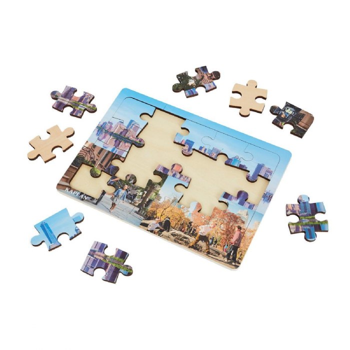 Alternate Image #1 of Big Puzzle Set with Metal Rack - Set of 24