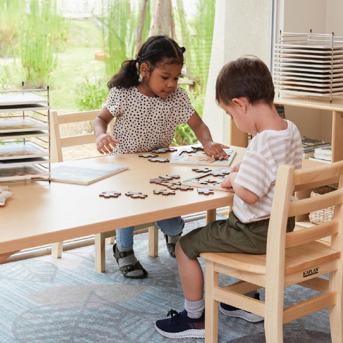 Alternate Image #1 of Big Puzzle Set with Metal Rack - Set of 24