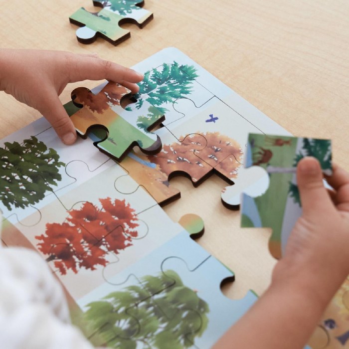 Alternate Image #1 of Big Puzzle Set with Metal Rack - Set of 24