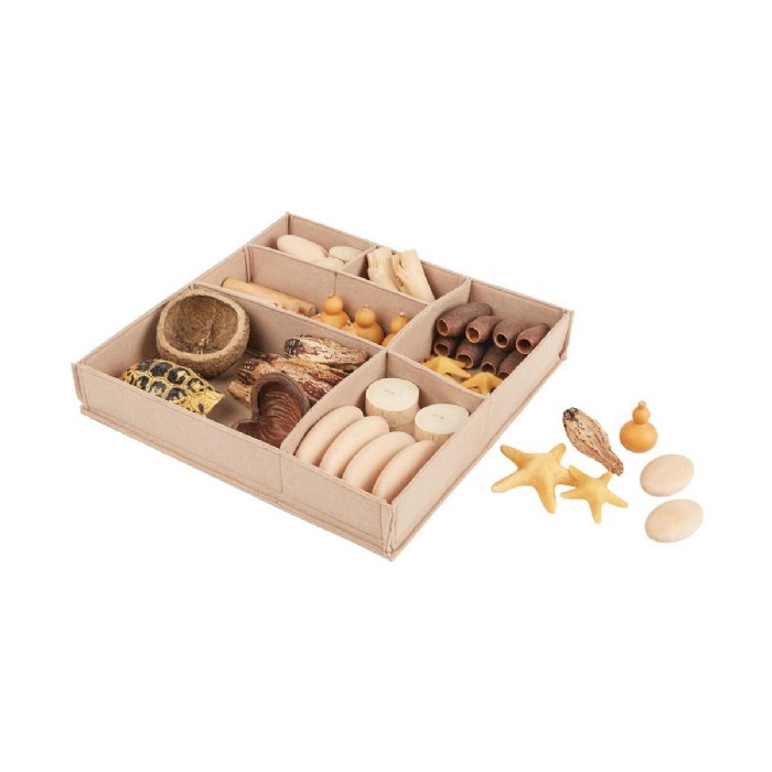 Alternate Image #1 of Nature's Geometry: Toddler Loose Parts STEM Kit - 62 Pieces