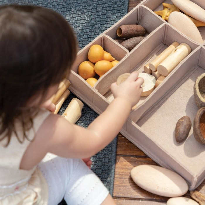 Alternate Image #1 of Nature's Geometry: Toddler Loose Parts STEM Kit - 62 Pieces