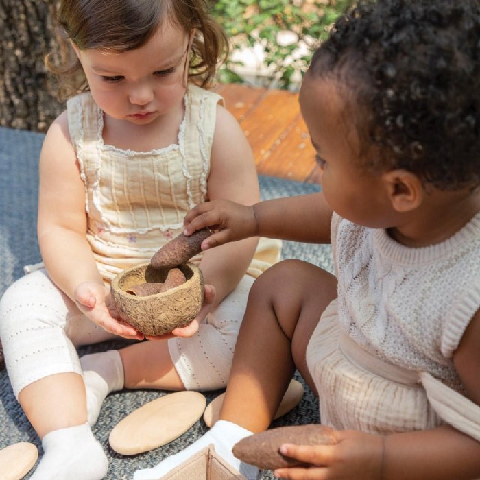Alternate Image #1 of Nature's Geometry: Toddler Loose Parts STEM Kit - 62 Pieces