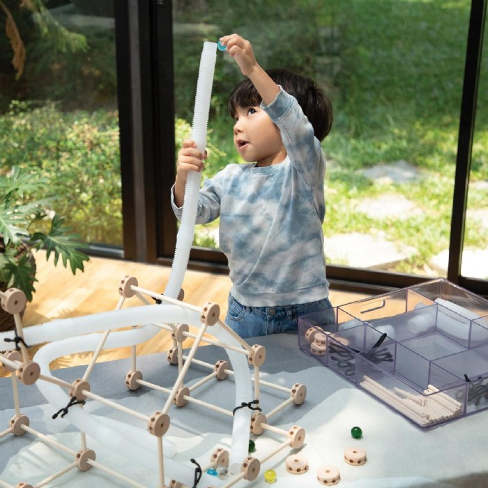 Alternate Image #1 of Inclined to Exploration: Loose Parts STEM Kit - 155 Pieces