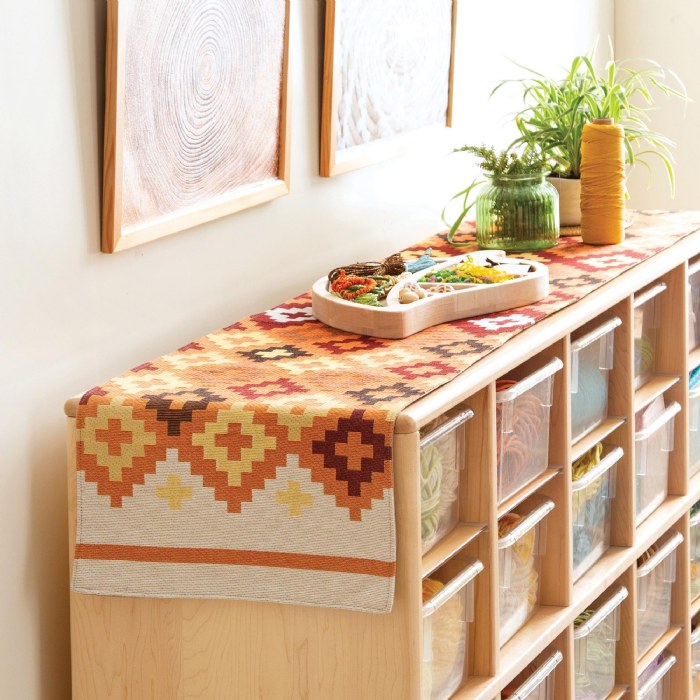 Alternate Image #1 of Warm Geo Decorative Runner