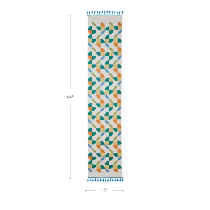 Alternate Image #1 of Abstract Petal Decorative Runner