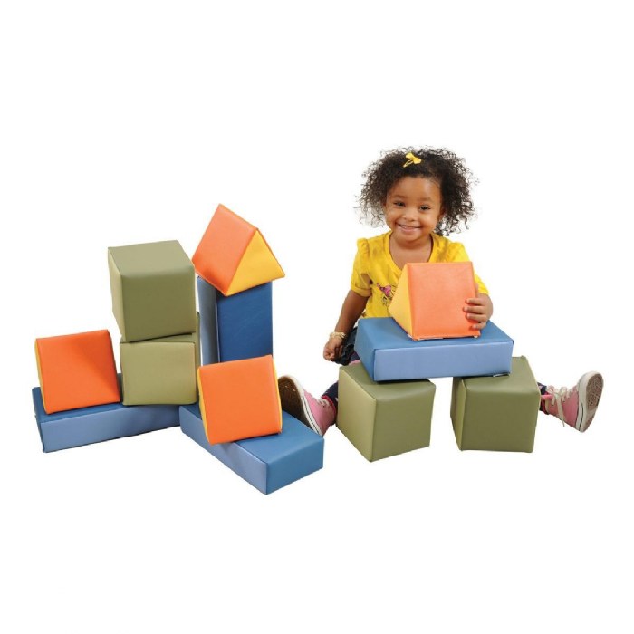 Alternate Image #1 of Soft Vinyl Building Blocks - 12 Pieces