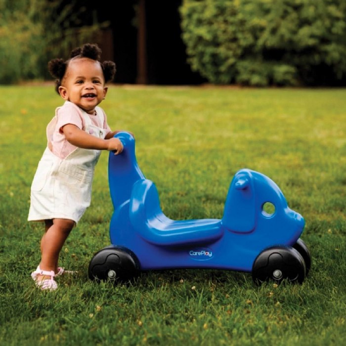 Alternate Image #1 of Blue Puppy 2-in-1 Push or Ride On