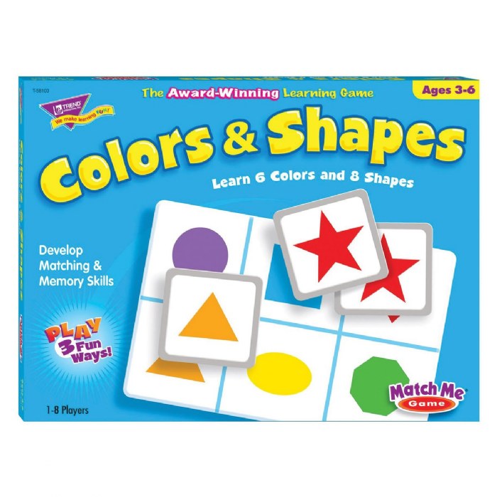 Alternate Image #1 of Color & Shapes Match Me Game