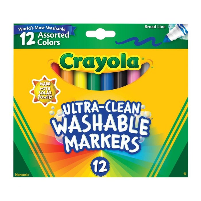 Primary Image of Crayola&reg; 12-Count Classic Colors Washable Markers - Single Box