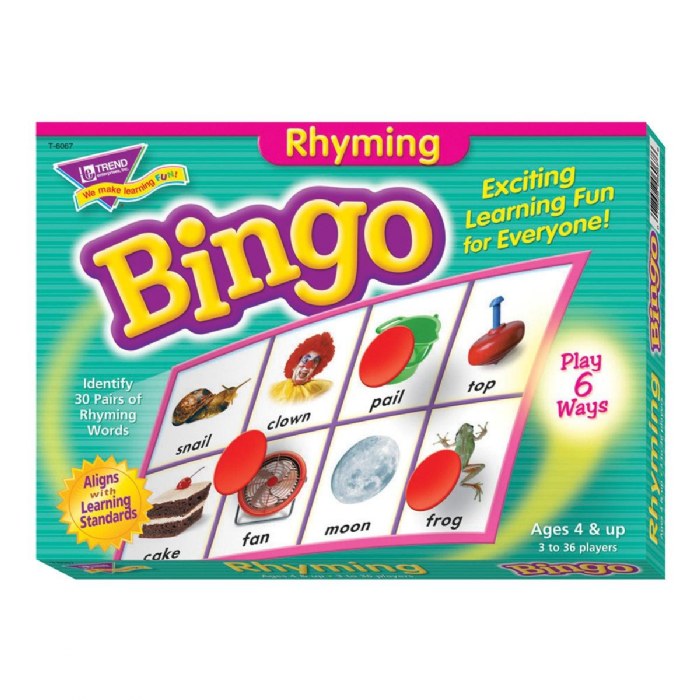 Alternate Image #1 of Rhyming Bingo