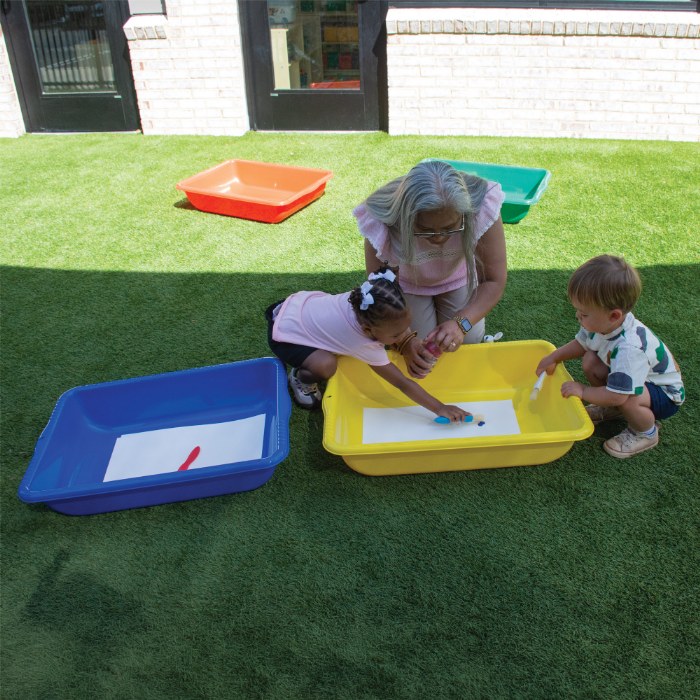 Alternate Image #1 of Durable Plastic Activity Bin - Set of 4