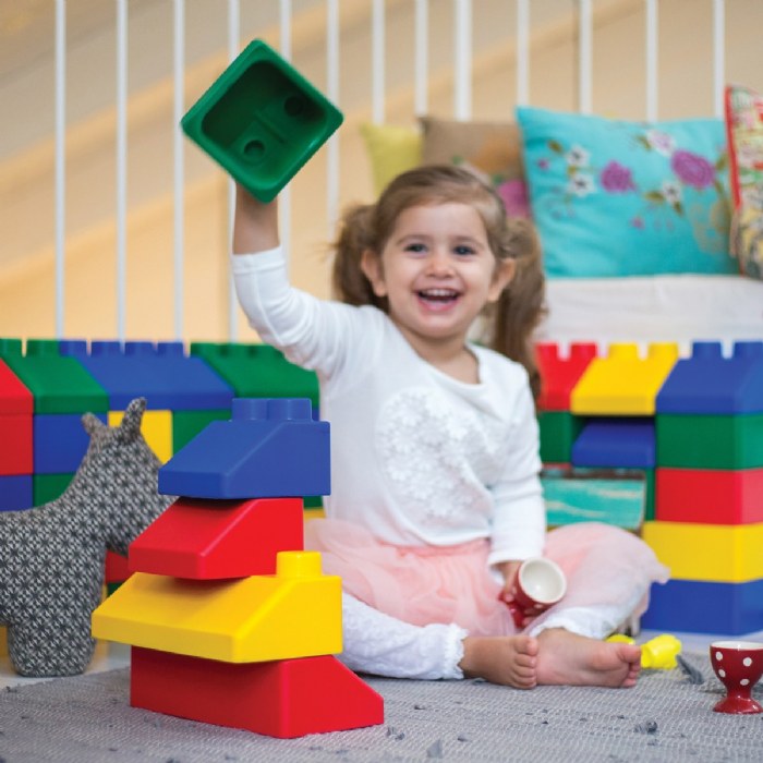 Alternate Image #1 of Edushape&reg; Flexible EduBlock Set II - 50 Bricks