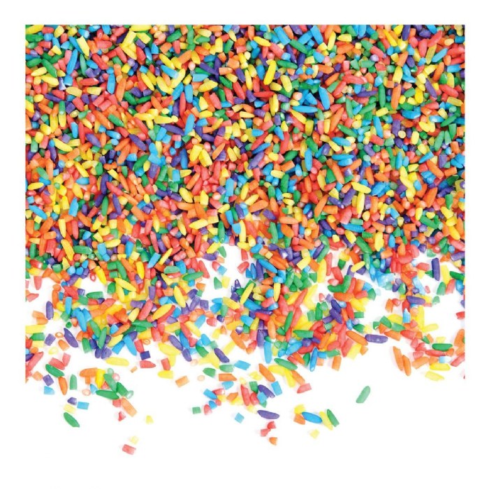 Alternate Image #1 of Colored Rice - 1 pound bag