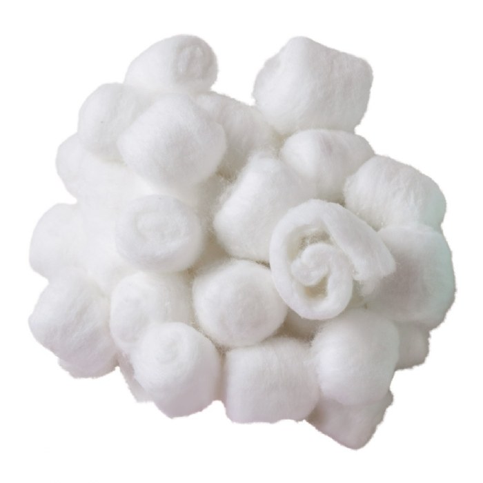 Primary Image of White Craft Fluffs - 100 pieces