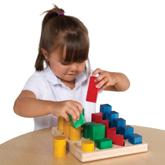 Alternate Image #1 of Wooden Colorful Shapes and Sizes Geo Forms