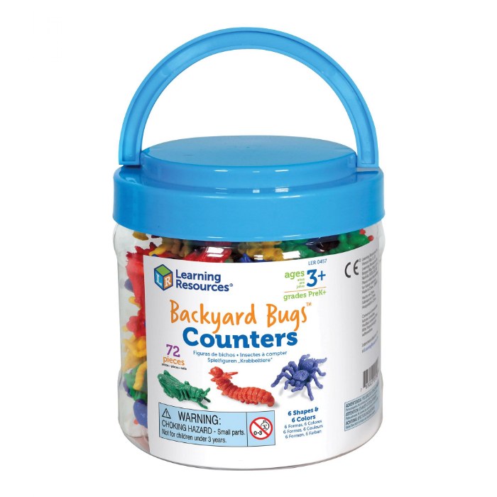 Alternate Image #1 of Backyard Bug Counters - 72 Piece Set