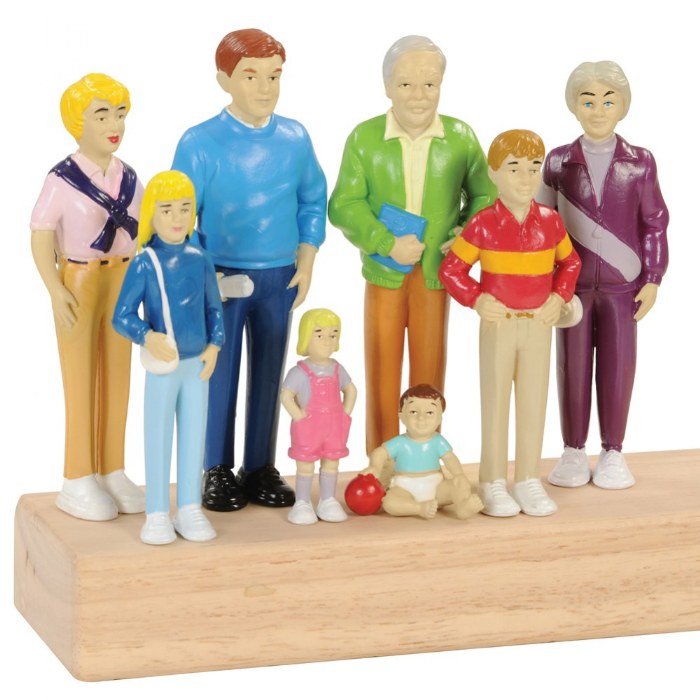 Alternate Image #1 of Multi-Generational Block Family Play Set - Caucasian