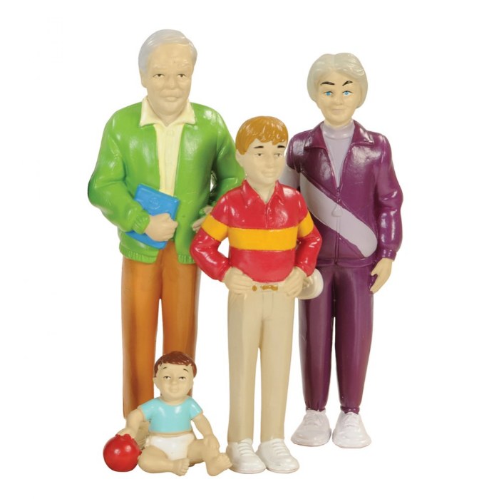 Alternate Image #1 of Multi-Generational Block Family Play Set - Caucasian