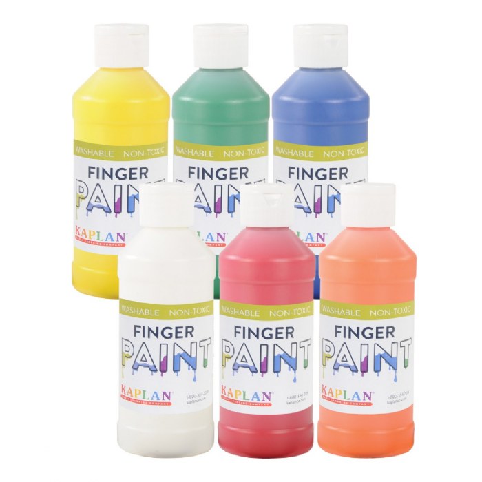 Primary Image of Kaplan 16 oz. Finger Paints - Set of 6