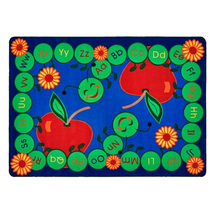 Primary Image of ABC Caterpillar Rectangle Carpet 8'4" x 11'8"