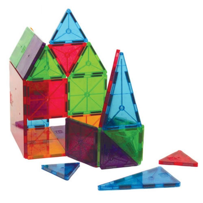 Alternate Image #1 of Magna-Tiles&reg; 32 Piece Clear Colors & 15 Piece Stardust Set