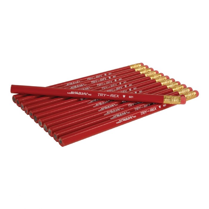 Primary Image of Jumbo Try-Rex Triangular Pencil with Eraser - 1 Dozen