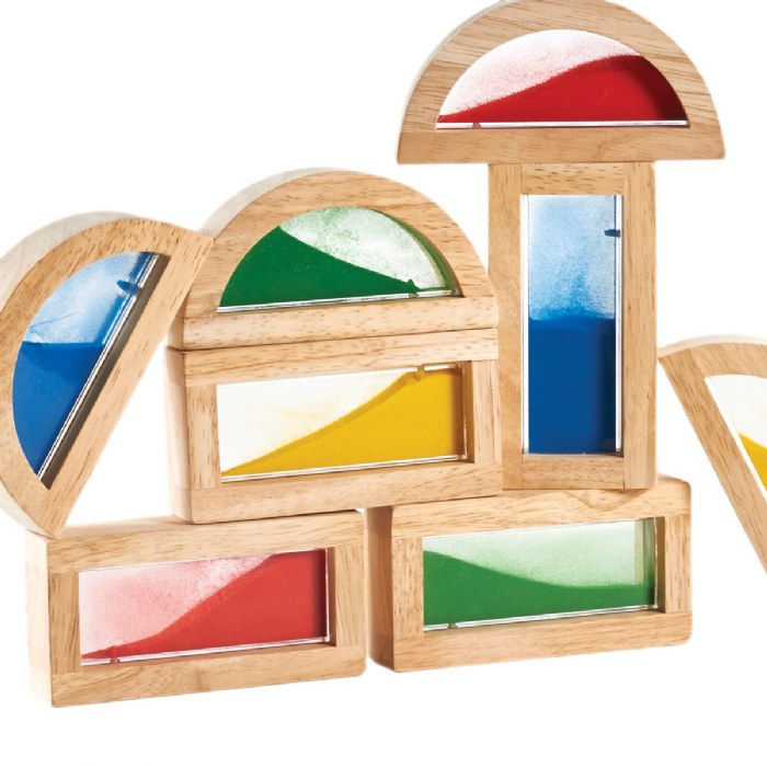 Alternate Image #1 of Rainbow Sand Blocks - 8 Pieces