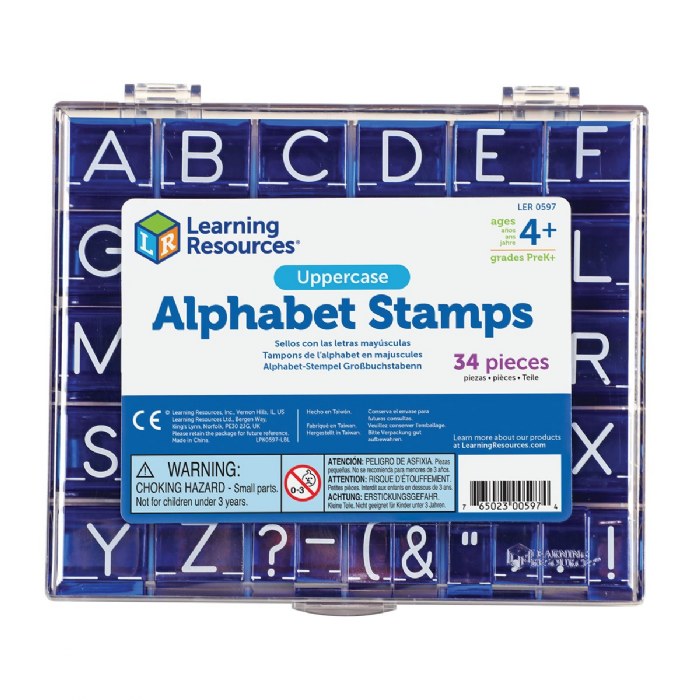 Alternate Image #1 of Uppercase Alphabet Stamp Set