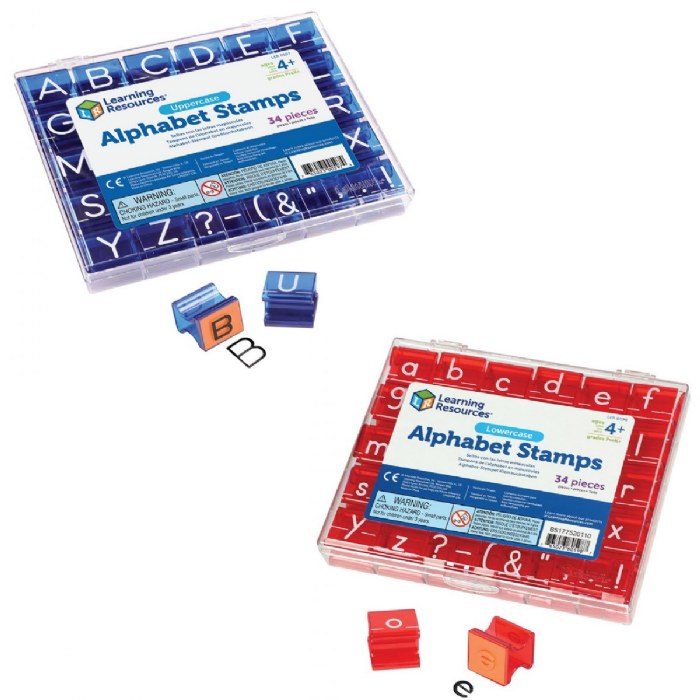 Primary Image of Uppercase and Lowercase Alphabet Stamp Set
